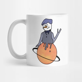 Trippy Melting Snowman Mug